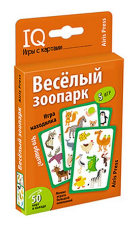 Игра настольная  .7+ с карточками "Веселый зоопарк" Airis-Press