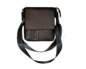 Сумка мужская D.Morelli нат. кожа, коричневый