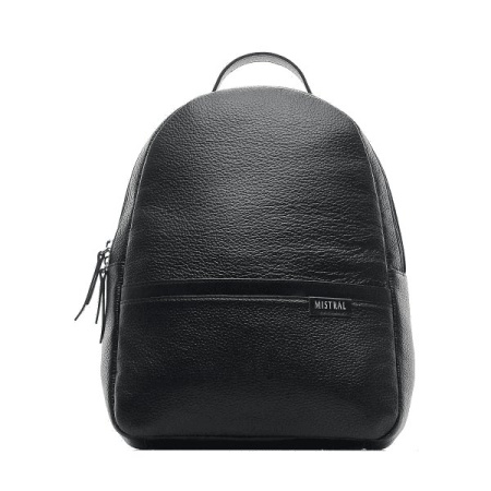 Рюкзак женский Mistral 32*25*12 см, цвет черный, нат. кожа