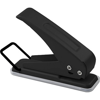 Дырокол на 1 отверстие до 10л метал. deVENTE, черный