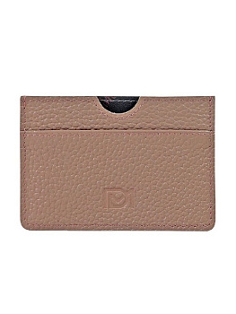 Картхолдер D.Morelli "Монтана" нат.кожа, цв. пепельно/розовый