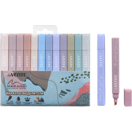 Набор текст-маркеров 12 шт deVENTE (Моранди цв.)