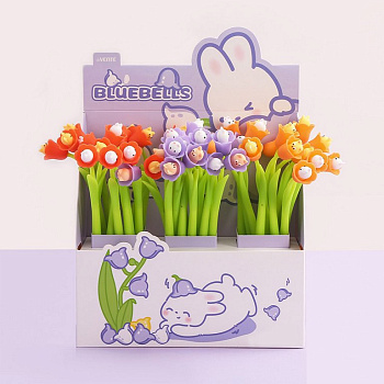 Ручка шариковая сувенирная "Колокольчик с сюрпризом" 0,7мм синяя масляная (ассорти) deVENTE