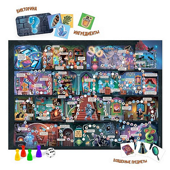 Игра настольная  Ходилка с викториной "Заколдованный замок" ГЕОДОМ