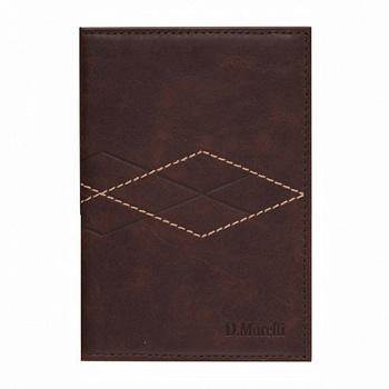 Бумажник водителя D.Morelli "Бонд" нат. кожа, коричнвый