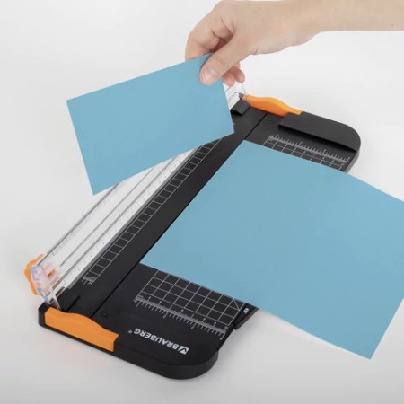 Резак для бумаги роликовый  А4 до 12 л BRAUBERG SUPER