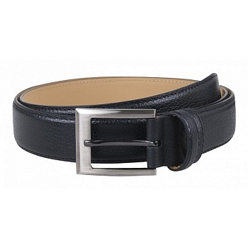 Ремень Alliance нат. кожа,  ширина 35мм, черный