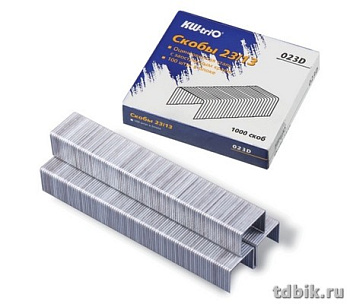Скобы 23/13 Kw-Trio 1000 шт/уп, оцинкованные 70-100 листов