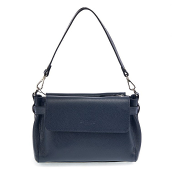 Сумка женская Dr.Koffer 26х17х9см см, нат.кожа синий