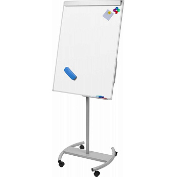 Доска-флипчарт на роликах 700*1000 мм, магнитно-маркерная Attache