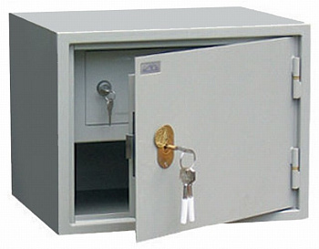 Шкаф бухгалтерский метал. 1 секции (320*420*360мм) замок, трейзер