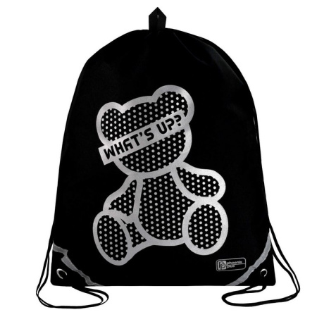 Сумка для обуви для девочки 48*36 см Феникс+ "Серебряный мишка"