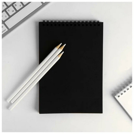 Набор подарочный  НГ "Пора валить на Юг" (скетчбук, фигурный ластик, карандаши)