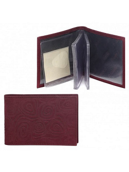 Визитница D.Morelli "Тирамо-2" нат. кожа, фиолетовая