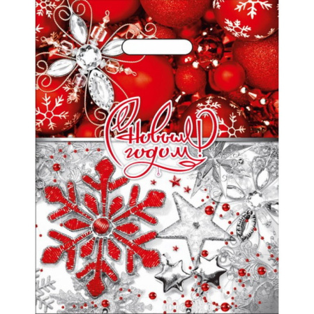 Пакет пробивной НГ 31*40см (60 мкм) "Ледяной бисер"