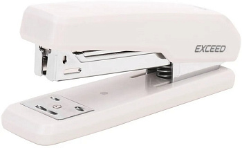 Степлер 24/6 до 25л металлический Deli "Exceed", белый