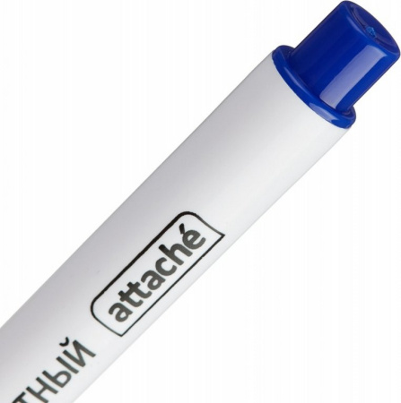 Маркер перманентный  0,5 мм Attache синий, супертонкий метал. наконечник