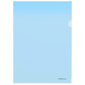 Папка-уголок A4 пластик 0,16 мм Erich Krause "Glossy Classic" синяя