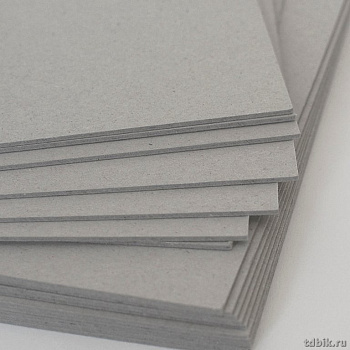 Картон переплетный 78*100см, толщ. 1,5мм (1 лист. - 887 гр.)