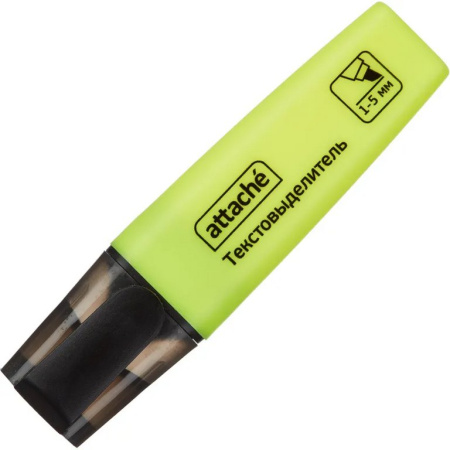 Текст-маркер Attache Colored желтый, 1-5мм