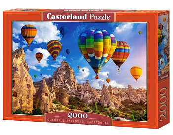 Пазлы 2000 дет. "Цветные воздушные шары. Каппадокия"  Castor Land 9+