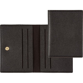 Визитница deVENTE "Casual" 11*8см 4 отделения, иск. кожа, цвет черный