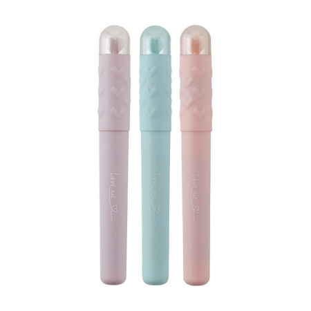 Набор текст-маркеров  3 шт  Bruno Visconti "Love me" (розовый, сиреневый, голубой)