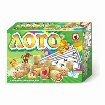 Игра настольная Лото деревянное Русский стиль