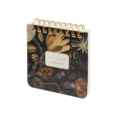 Блокнот А7  60л.,  90*90 мм, на гребне Bruno Visconti "POCKET JOURNAL. Ночные цветы"