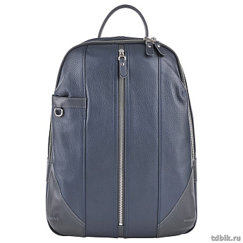 Рюкзак женский Dr.Koffer 32*42*14 см, нат. кожа, синий