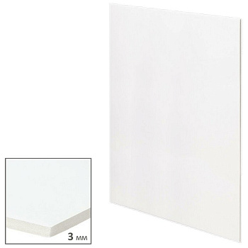 Пенокартон 30x40 см, толщина 3 мм, плотность 360 г/м2, матовый белый, deVENTE