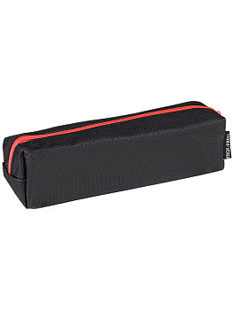 Пенал  универсальный Prof-Press "Чёрный с коралловым" 200*50*50 мм (ткань)