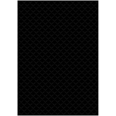 Бумага упаковочная 70*100см  в рулоне (ассорти) "Pattern on black" MESHU