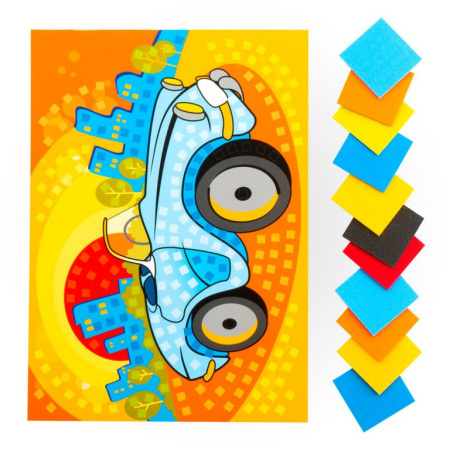 Аппликация из ЭВА "Машинка" А4 Lori