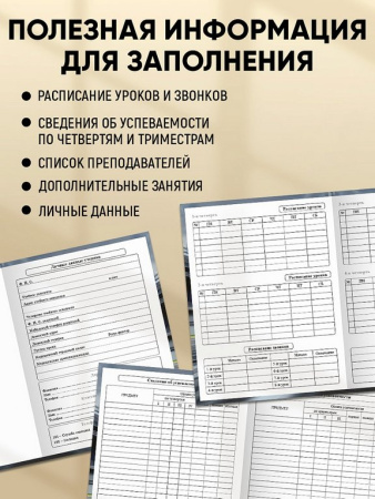 Дневник школьный твердая обложка, глянц. ламин., на резинке "Красный спорткар - 4" 40л.