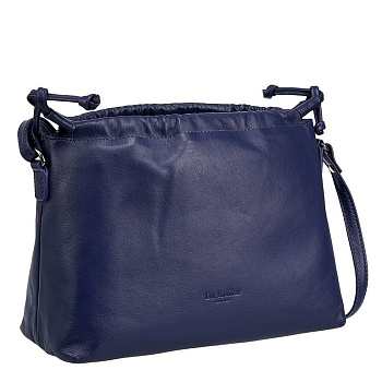 Сумка женская Dr.Koffer 28х20х12см см, нат.кожа синяя