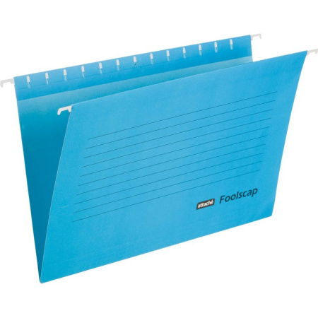 Папка подвесная Attache Foolscap 365x240 мм синяя (5шт/уп)