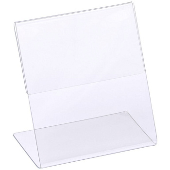 Держатель для ценника  80*90 мм акрил 1,0мм, настольный (вертикальный) OficeSpace