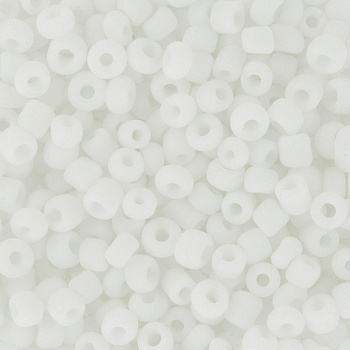 Бисер круглый d=2 мм., 10гр/уп., цв. белый