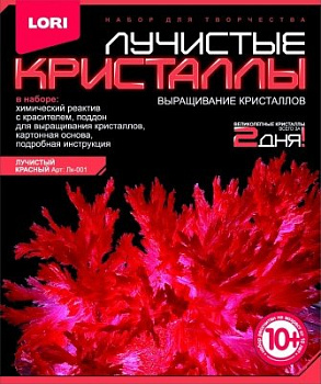 Игра научная 10+ Выращиваем кристаллы Красный Lori
