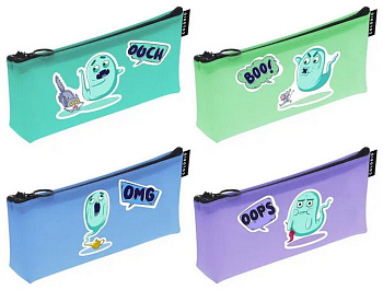 Пенал  универсальный Colorio "Привидение" 19*7,5*3,5 см, ассорти