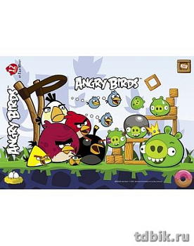 Пазлы в рамке 12 дет. А4 "Angry Birds" Hatber