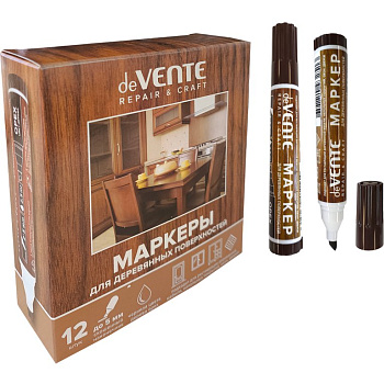 Маркер для деревянных поверхностей 1-5мм deVENTE "Repair" орех
