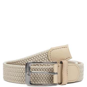 Ремень FABRETTI универсальный, полиэстер размер 125, бежевый