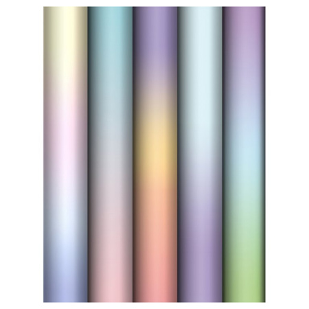 Бумага упаковочная 70*100см  в рулоне (ассорти) "Gradient" MESHU
