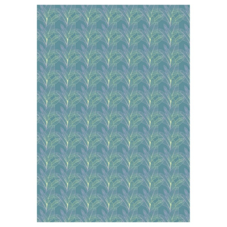 Бумага упаковочная 70*100см  в рулоне (ассорти) "Grace twigs" MESHU