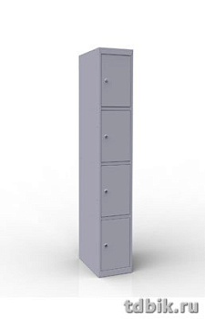 Шкаф металлический офисный (1850х300х500мм) 4 ячейки