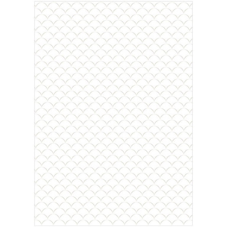 Бумага упаковочная 70*100см  в рулоне (ассорти) "Pattern on white" MESHU