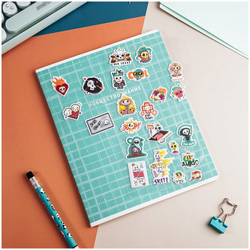 Наклейки объемные 10*24см "Horror" 23 наклейки MESHU