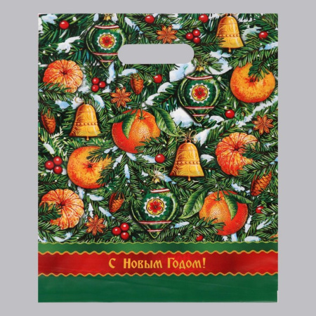 Пакет пробивной НГ 31*40 см (60 мкм) "Холидей"